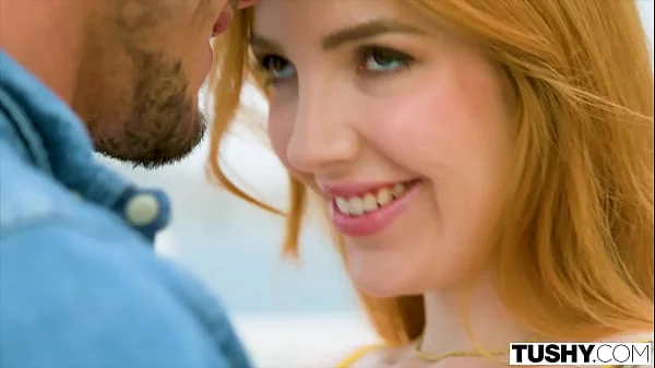 TUSHY Stunning redhead Scarlett explores her anal fantasies