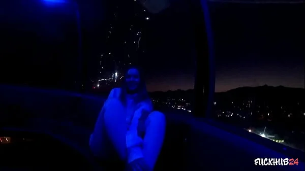 - I want to suck you right here! - Alexa gets horny on the ferris wheel