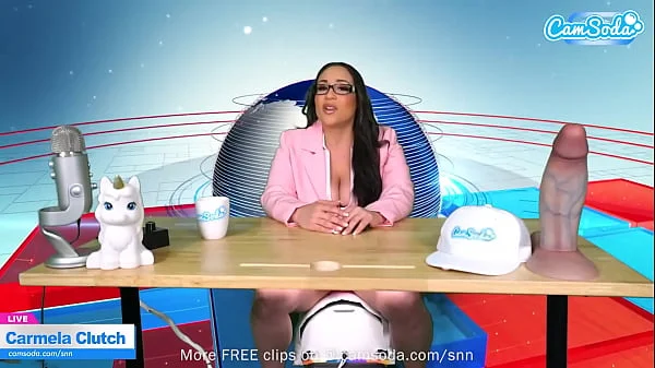 Big Boobs MILF Latina Has Intense Orgasm Live On Air