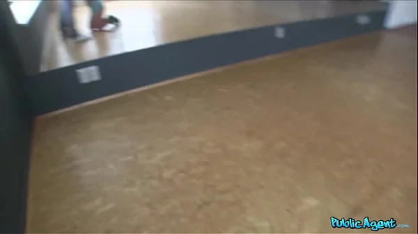Public Agent - Super cute young student trying to open a gym gets fucked by a huge cock