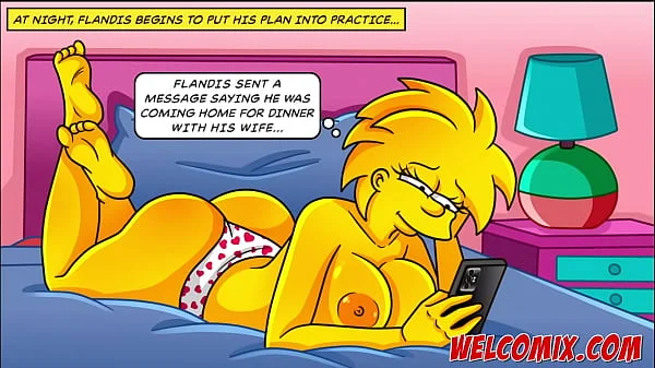 Returning the kindness! Swap wives! The Simptoons, Simpsons porn