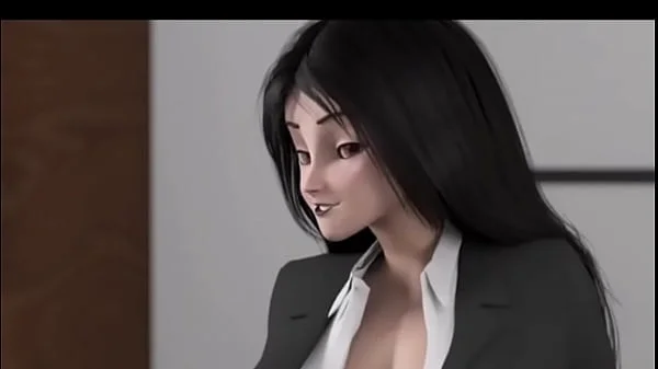 3d model stepmom enjoy in office