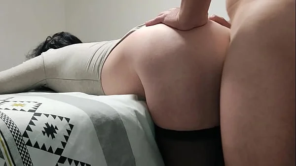 Painful Anal Fucking with Loud Moans for Married Sexy MILF Wife