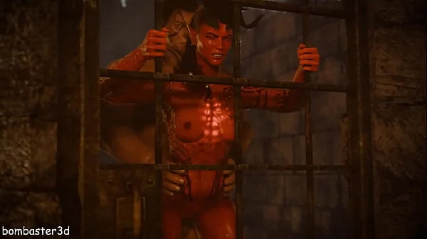 Karlach fucks with Halsin