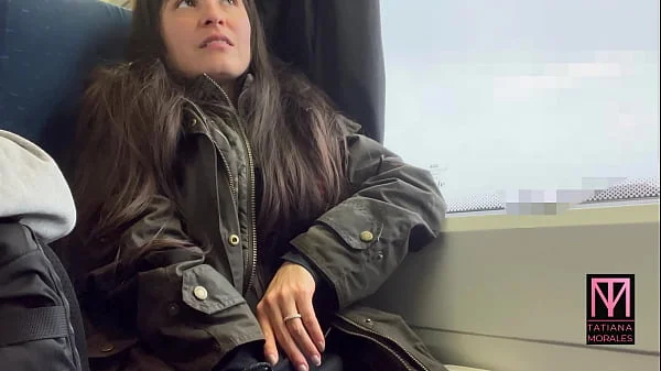 fun on the train with a stranger