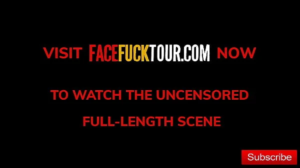 Face Fuck Tour - HUGE TITS Latina's Throat Dominated By Massive Dick