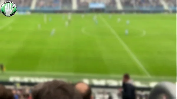 I get fucked in the stadium toilets during a football match