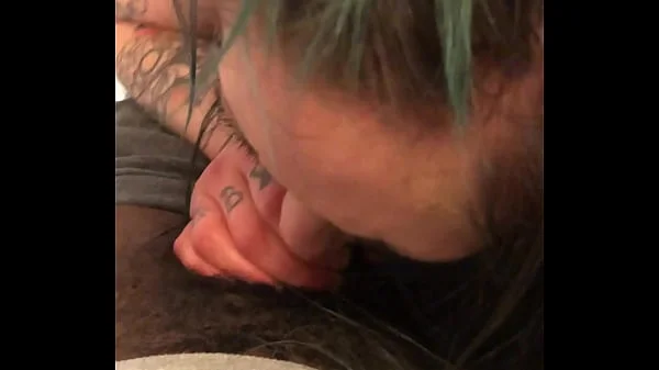 Emo girl gets face fucked and dominated by black master