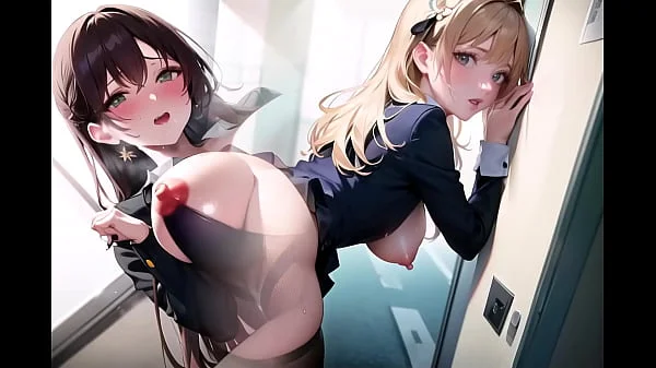 These hot girls cannot help but feel horny at the office! (with pussy masturbation ASMR sound!) Uncensored Hentai