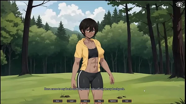 Tomboy Sex in forest [ HENTAI Game ] Ep.1 outdoor BLOWJOB while hiking with my GF