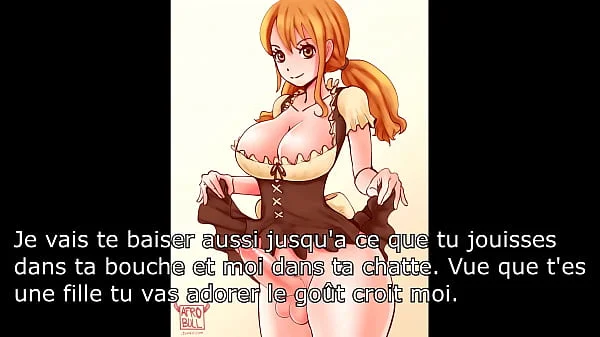 Hentai joi Nami FR One piece Futanari Assplay, CEI, Ass to mouth