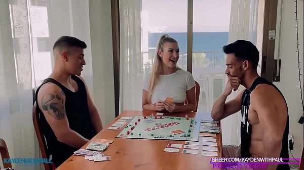 2 big cocks fucked me to pay my debts in Monopoly