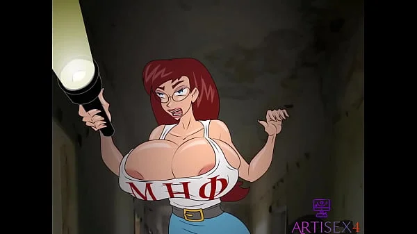 School girl curse part 2 4 girl want to scare and new girl by humiliation in old building. But all of them get fucked by cursed dick and run away ArtiSex4