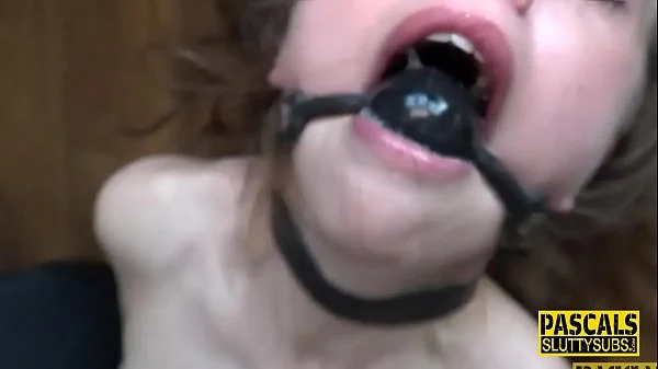 Whipped and bound submissive gets fingered