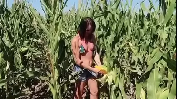 Riley Jacobs checking corn - PREVIEW