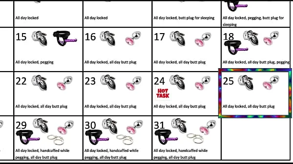 Locktober 2020 - The tasks that each proper chastity slave should perform that month of the year. You have to follow all the tasks consistently. You must not skip any task. Any task you miss for whatever reason, means your dick stays locked an extra day.