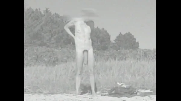 Huge flaccid cock - East German nude beach