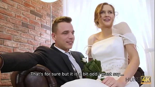 HUNT4K. Married couple decides to sell brides pussy for good price