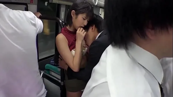 Horny beautiful japanese fucked on bus.