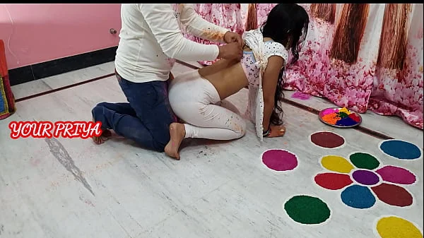 Holi special: Indian Priya had great fun with step brother on Holi occasion