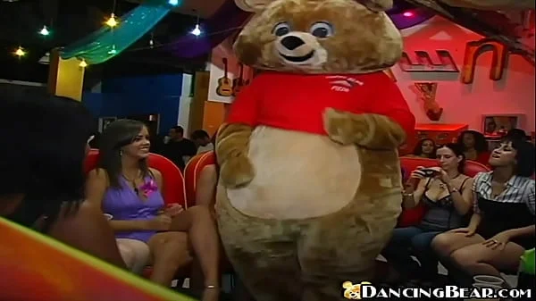 DANCING BEAR - Gang Of Hoes Receiving Gift Of Dick From Hung Male Strippers At Wild CFNM Party