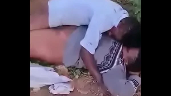 Old couple fucking outdoor in South Africa