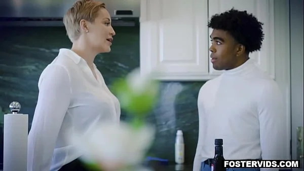 Busty stepmom Ryan Keely found out that her new foster step daughter Hannah Grace and foster Zach were attracted to each other.