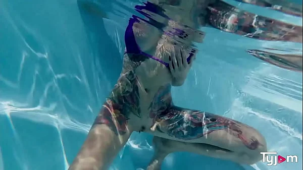 Big tits Tanya Virago having a hardcore sex at the pool