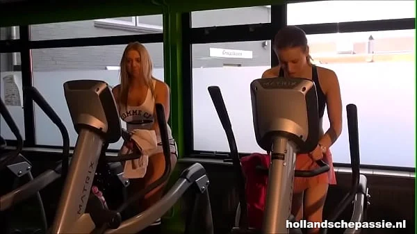 Dutch clown visits the gym for sex