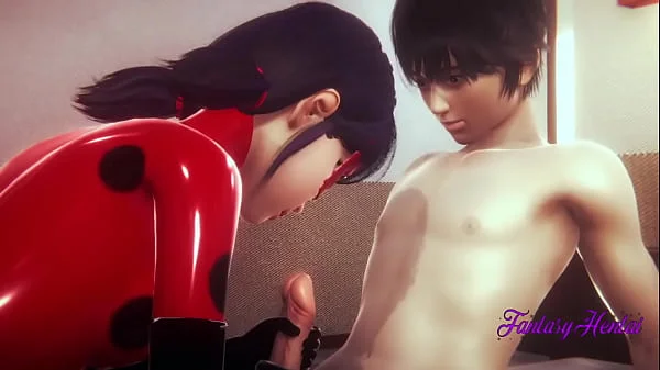 Miraculous Ladybug Hentai 3D - Ladybug handjob, blowjob and fucked - Japanese Cartoon manga anime porn