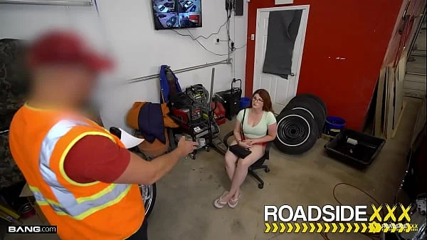 Roadside - BBW Bess Breast Dicked Down By Mechanic's Big Dick