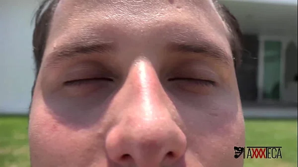 Horny Brazilian teen is hard fucked by three guys in ass and pussy and ends up with a abundant facial
