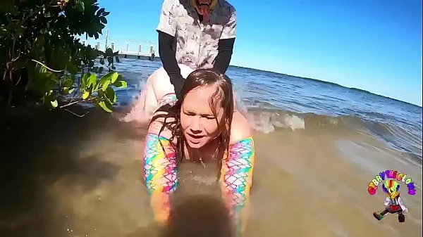 She got baptized by dick