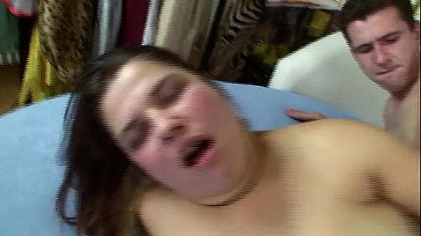 Chubby teen gets her huge pussy fucked