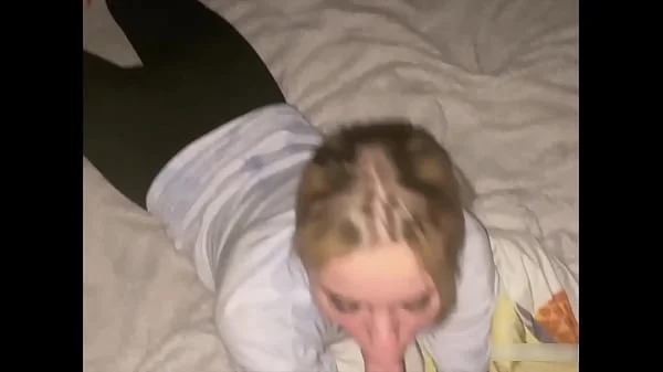 Another Night with BFF Ends in Slobbering Blowjob and Cum in Mouth