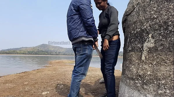 Hottest Indian Couple Sex at Outdoor - Sex at Open Public Place - River Side Sex Video in Hindi