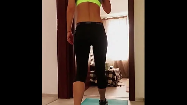 Home isolating. He fuck me during my yoga hour. Creampie amateur