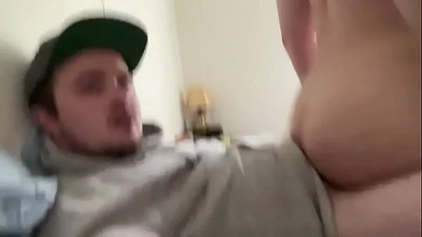 Assjob makes him cum in his own mouth!