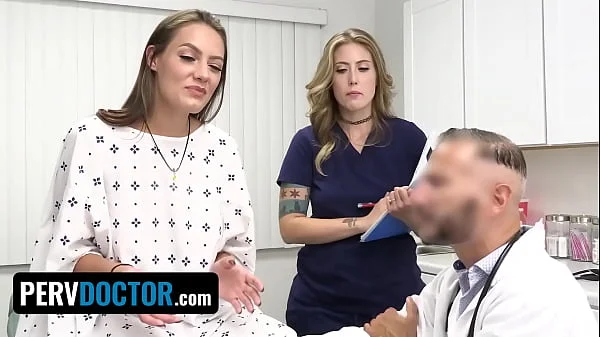 PervDoctor - Doctor Fucks Hot Busty Patient JC Wilds And Nurse With Big Natural Tits Electra Rayne